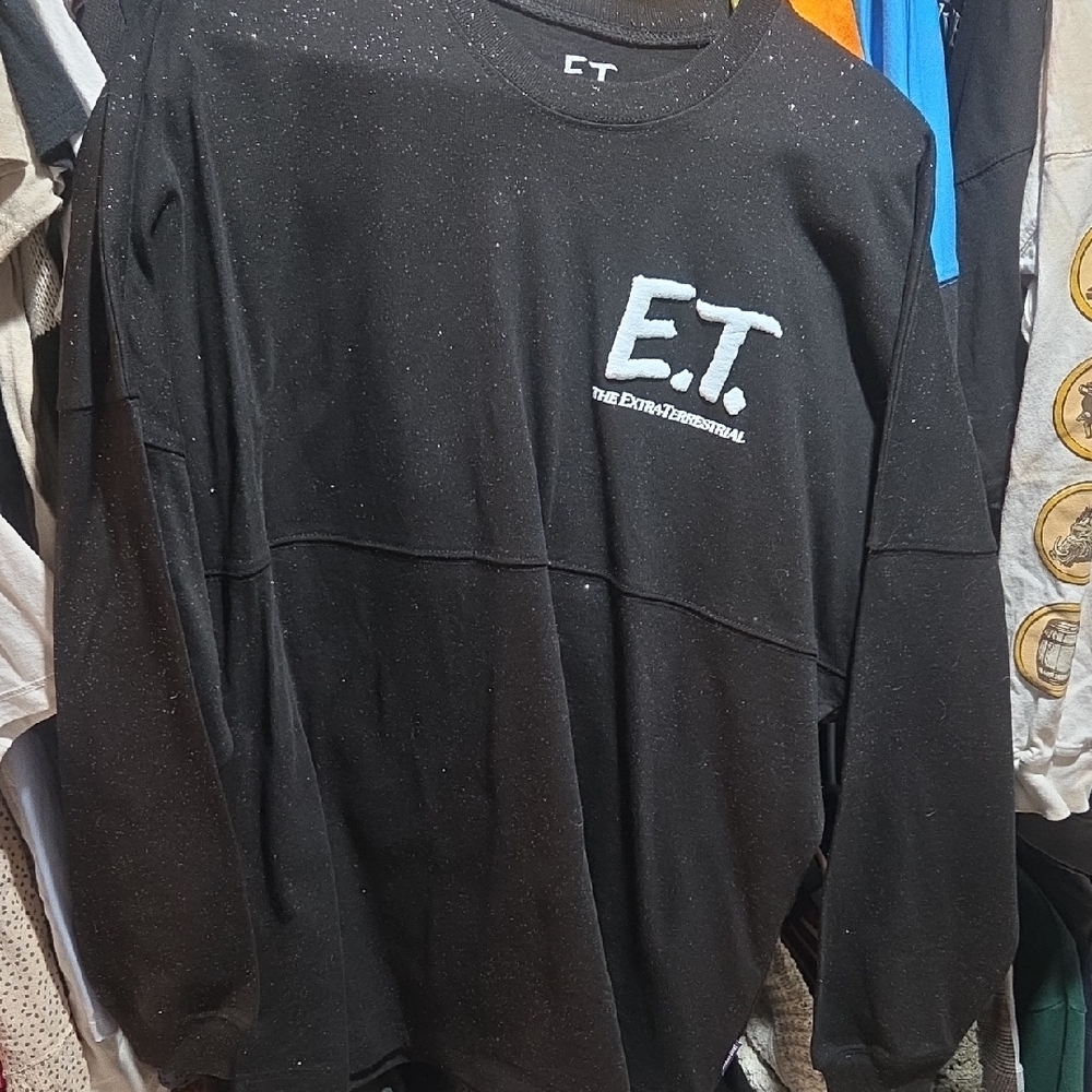 Universal Black E.T. Spirit Jersey Tee Size Medium Universal Studios